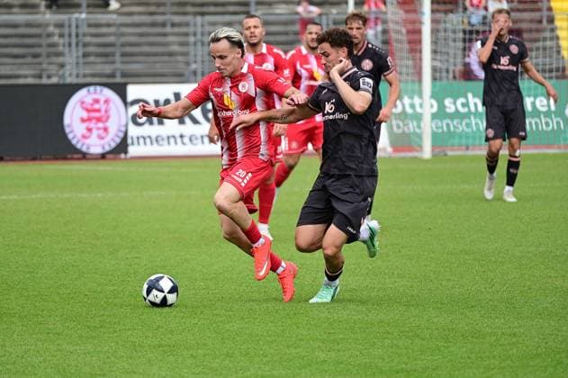 September 26, 2026 xkhx Kassel, Auestadion, Regionalliga Southwest, 2026–2027 Season, KSV Hessen Kassel vs. FSV Mainz 05 II, Mirnes Pepic, 20, Hessen Kassel vs. O. Moreno and F. Fell, FSV Mainz 05 II