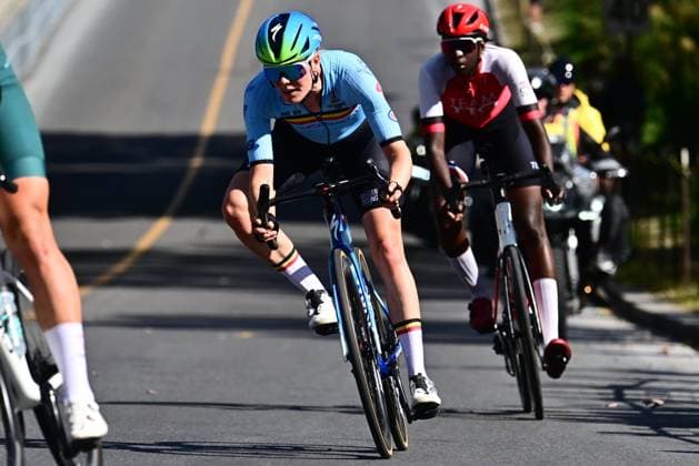 UCI 2026 Road World Championship, WM, Weltmeisterschaft Montreal 26 09 2026 MONTREAL, CANADA - SEPTEMBER 26 : Van De Velde Julie (BEL) during the Women Elite cycling road race of the 2026 UCI Road World Championships 93th edition an UCI World Championships cycling race of 180.1 km with start in Montreal and finish in Montreal on September 26, 2026 in Montreal, Canada, 26 09 2026 Montreal Canada  Copyright: xPeterxDexVoechtx