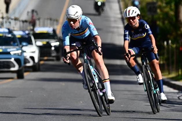 UCI 2026 Road World Championship, WM, Weltmeisterschaft Montreal 26 09 2026 MONTREAL, CANADA - SEPTEMBER 26 : Claes Lotte (BEL) during the Women Elite cycling road race of the 2026 UCI Road World Championships 93th edition an UCI World Championships cycling race of 180.1 km with start in Montreal and finish in Montreal on September 26, 2026 in Montreal, Canada, 26 09 2026 Montreal Canada  Copyright: xPeterxDexVoechtx