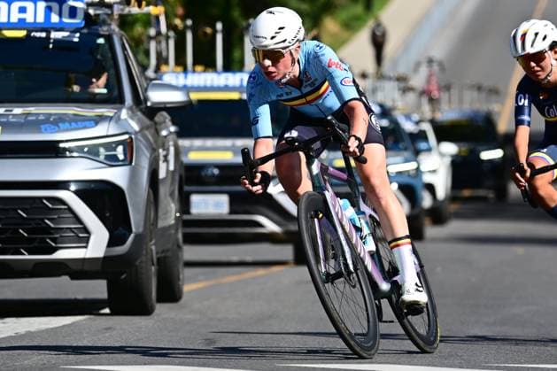 UCI 2026 Road World Championship, WM, Weltmeisterschaft Montreal 26 09 2026 MONTREAL, CANADA - SEPTEMBER 26 : Claes Lotte (BEL) during the Women Elite cycling road race of the 2026 UCI Road World Championships 93th edition an UCI World Championships cycling race of 180.1 km with start in Montreal and finish in Montreal on September 26, 2026 in Montreal, Canada, 26 09 2026 Montreal Canada  Copyright: xPeterxDexVoechtx