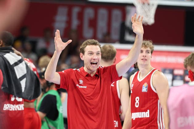 Rokas Jokubaitis, FC Bayern Basketball, 31, post-game, GER, FC Bayern Basketball vs. Alba Berlin, Basketball, easycredit Basketball Bundesliga, Matchday 23, 2026–2027 Season, September 26, 2026, GER, FC Bayern Basketball vs. Alba Berlin, Basketball, easycredit Basketball Bundesliga, Matchday 23, 2026–2027 Season, September 26, 2026, Munich Copyright: xEibner-Pressefoto JennixMaulx EP_JML