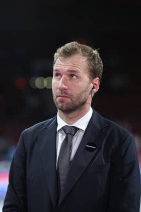 Anton Gavel, FC Bayern Basketball, Head Coach, in a postgame interview, GER, FC Bayern Basketball vs. Alba Berlin, Basketball, easycredit Basketball Bundesliga, Matchday 23, 2026–2027 Season, September 26, 2026, GER, FC Bayern Basketball vs. Alba Berlin, Basketball, easycredit Basketball Bundesliga, Matchday 23, 2026–2027 Season, September 26, 2026, Munich Copyright: xEibner-Pressefoto JennixMaulx EP_JML