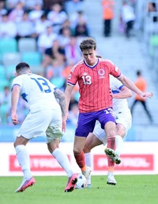 Jack Hardy of Scotland in action against Erik Janza of Slovenia Slovenia v Scotland, UEFA Nations League, Football, Stadion Stozice, Ljubljana, Slovenia - 26 Sep 2026Ljubljana Stadion Stozice Australia  Copyright: xNikolaxKrstic Shutterstockx 17170707ct