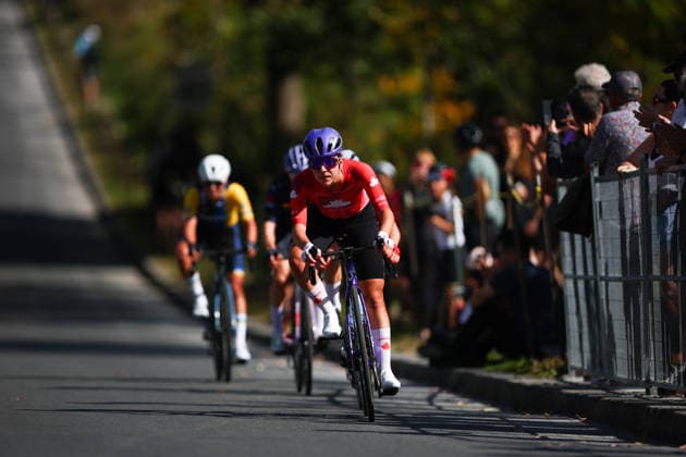 2026 UCI Road World Championships Picture by Vaughn Ridley SWpix.com - 26 09 2026 - Cycling - 2026 UCI Road World Championships - MontrÃ al, Canada - Women Elite Road Race - Nadia Gontova (Canada) Copyright: x xSWpix.comx(t axPhotographyxHubxLtd)xVaughnxRidley SWpix.comx SWP-3521-4079
