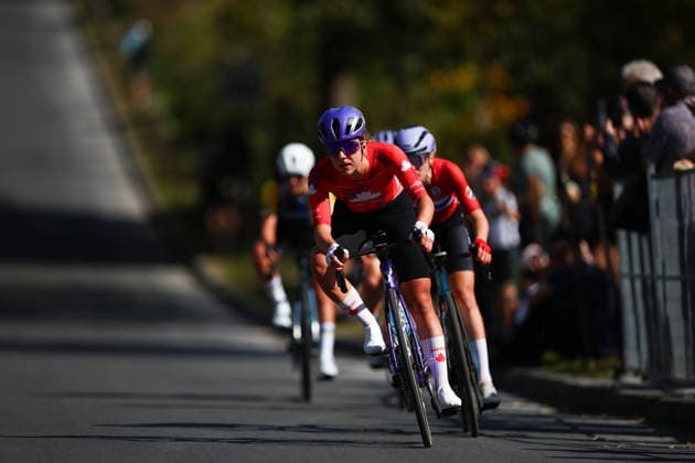 2026 UCI Road World Championships Picture by Vaughn Ridley SWpix.com - 26 09 2026 - Cycling - 2026 UCI Road World Championships - MontrÃ al, Canada - Women Elite Road Race - Nadia Gontova (Canada) Copyright: x xSWpix.comx(t axPhotographyxHubxLtd)xVaughnxRidley SWpix.comx SWP-3521-4080