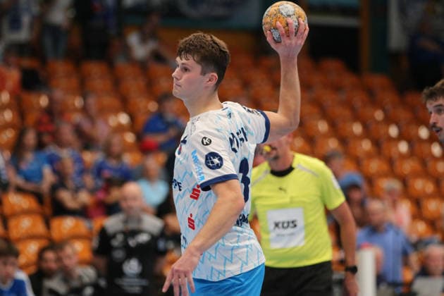 September 26, 2026 Men s Handball 2026–2027, 2nd Division, Matchday 5: Dessau Roßlauer HV 06 1 VfL Potsdam, Anhalt Arena, Dessau; Marvin Siemer, Potsdam, 3, scores on a seven-meter throw Dessau Roßlau Saxony-Anhalt Germany