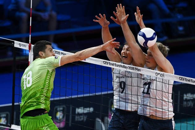 Db Milano 26 09 2026 - Campionato Europeo Pallavolo maschile Finlandia-Slovenia foto Daniele Buffa Image nella foto: Klemen Cebulj 