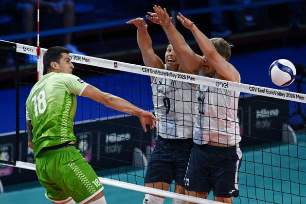 Db Milano 26 09 2026 - Campionato Europeo Pallavolo maschile Finlandia-Slovenia foto Daniele Buffa Image nella foto: Klemen Cebulj 