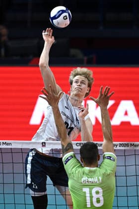 Db Milano 26 09 2026 - Campionato Europeo Pallavolo maschile Finlandia-Slovenia foto Daniele Buffa Image nella foto: Veikka Lindqvist 