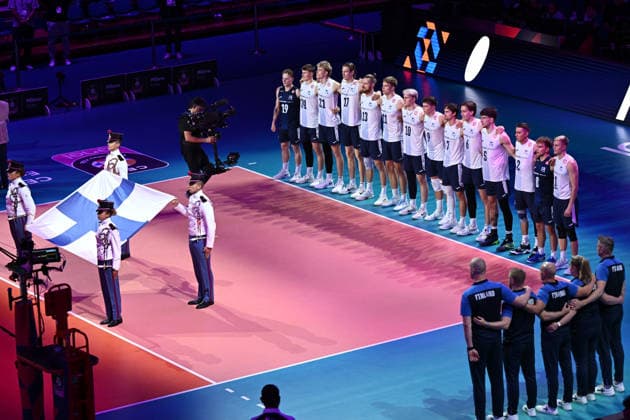 Db Milano 26 09 2026 - Campionato Europeo Pallavolo maschile Finlandia-Slovenia foto Daniele Buffa Image nella foto: Finlandia 
