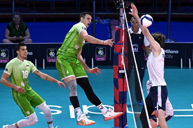 Db Milano 26 09 2026 - Campionato Europeo Pallavolo maschile Finlandia-Slovenia foto Daniele Buffa Image nella foto: Jan Kozamernik 