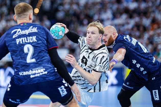 Eric Johansson, THW Kiel, 21, GER, THW Kiel vs. SG Flensburg Handewitt, Handball, 1st Bundesliga, Matchday 6, 2026–2027 Season, September 26, 2026 GER, THW Kiel vs. SG Flensburg Handewitt, Handball, 1st Bundesliga, Matchday 6, 2026–2027 Season, September 26, 2026, Kiel Copyright: xEibner-Pressefoto MarcelxvonxFehrnx EP_MFN