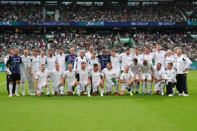 September 26, 2026, Soccer, FBL Men, Friendly Match, 100 Years of Weserstadion, Werder Legends 2026 Showdown, Werder Legends vs. Real Madrid Leyendas Feature Highlights Group Photo of Werder Legends Photo by nordphoto GmbH Tauchnitz Bremen Weserstadion Bremen Germany Copyright: xnordphotoxGmbHx xTauchnitzx