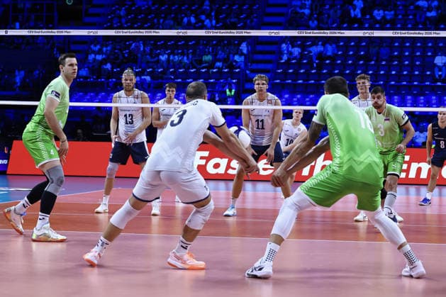 IPA89001444 - 13 Jani Kova?i? (Slovenia) on defense during the Bronze Medal Match of the CEV Enel EuroVolley 2026 between Slovenia and Finland at the Unipol Forum in Milan, Italy, on September 26, 2026, during EuroVolley 2026 - Bronze Medal Match - Finland vs. Slovenia, CEV EuroVolley Men’s match in Assago (MI), Italy, September 26, 2026  Copyright: xValerioxOrigo IPAxSportx xx IPA89001444