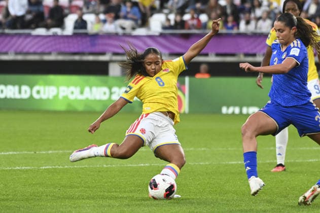 IPA89001733 - Mariana Mosquera (COL) during the third-place match of the FIFA U-20 Women s World Cup between Italy and Colombia, held in Lodz, Poland, on September 26, 2026  Copyright: xMichalxDubiel IPAxSportx xx IPA89001733