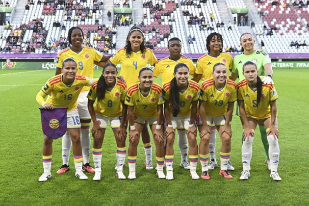 IPA89001736 - The Colombian team during the third-place match of the FIFA U-20 Women s World Cup between Italy and Colombia, in Lodz, Poland, on September 26, 2026  Copyright: xMichalxDubiel IPAxSportx xx IPA89001736