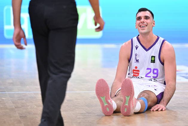 BG Göttingen vs. RheinStars Cologne, September 26, 2026, Göttingen Basketball, Men s 2nd Bundesliga, ProA, BG Göttingen vs. RheinStars Cologne, Sparkassen Arena, Omar Pajic of BG Göttingen is on the court in Göttingen, Lower Saxony, Germany