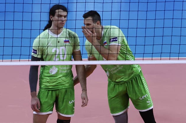 VOLLEYBALL - CEV Men s Eurovolley - Eurovolley 2026 - Bronze Medal Match - Finland vs. Slovenia Photo by IPA ABACAPRESS.COM89001443 - 20 Nik Mujanovic (Slovenia) with 18 Klemen Cebulj (Slovenia) during the Bronze Medal Match of the CEV Enel EuroVolley 2026 between Slovenia and Finland at the Unipol Forum, Milan, Italy, on September 26, 2026, during EuroVolley 2026—Bronze Medal Match—Finland vs. Slovenia, a CEV EuroVolley Men’s match in Assago (MI), Italy, on September 26, 2026 Assago (MI) Italy  Copyright: xIPAxSport ABACAx