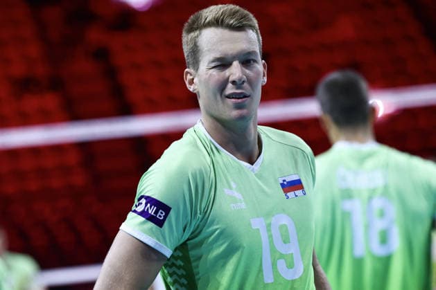 VOLLEYBALL - CEV Men s Eurovolley - Eurovolley 2026 - Bronze Medal Match - Finland vs. Slovenia Photo by IPA ABACAPRESS.COM89001438 - 19 Rok Mozi? (Slovenia) during the bronze medal match of the CEV Enel EuroVolley 2026 between Slovenia and Finland at the Unipol Forum in Milan, Italy, on September 26, 2026, during EuroVolley 2026 - Bronze Medal Match - Finland vs. Slovenia, CEV EuroVolley Men’s match in Assago (MI), Italy, September 26, 2026 Assago (MI) Italy  Copyright: xIPAxSport ABACAx