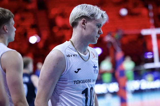 VOLLEYBALL - CEV Men s Eurovolley - Eurovolley 2026 - Bronze Medal Match - Finland vs. Slovenia Photo by IPA ABACAPRESS.COM89001440 - 10 Luka Marttila (Finland) during the bronze medal match of the CEV Enel EuroVolley 2026 between Slovenia and Finland at the Unipol Forum in Milan, Italy, on September 26, 2026, during EuroVolley 2026 - Bronze Medal Match - Finland vs. Slovenia, CEV EuroVolley Men’s match in Assago (MI), Italy, September 26, 2026 Assago (MI) Italy  Copyright: xIPAxSport ABACAx