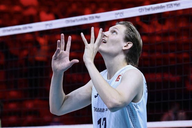 VOLLEYBALL - CEV Men s Eurovolley - Eurovolley 2026 - Bronze Medal Match - Finland vs. Slovenia Photo by IPA ABACAPRESS.COM89001460 - 17 Severi Savonsalmi (Finland) during the bronze medal match of the CEV Enel EuroVolley 2026 between Slovenia and Finland at the Unipol Forum in Milan, Italy, on September 26, 2026, during EuroVolley 2026 - Bronze Medal Match - Finland vs. Slovenia, CEV EuroVolley Men’s match in Assago (MI), Italy, September 26, 2026 Assago (MI) Italy  Copyright: xIPAxSport ABACAx
