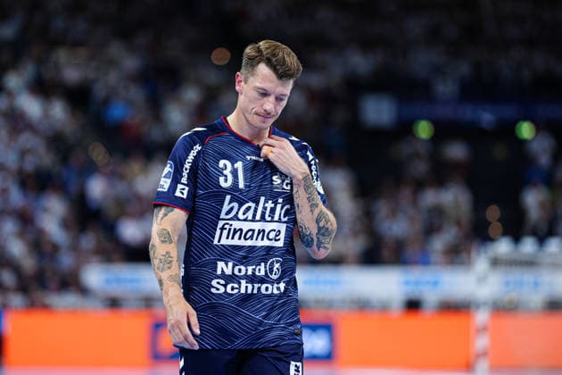 Emil Manfeldt Jakobsen, SG Flensburg Handewitt, 31, GER; THW Kiel vs. SG Flensburg Handewitt, Handball, 1st Bundesliga, Matchday 6, 2026–2027 Season, September 26, 2026 GER, THW Kiel vs. SG Flensburg Handewitt, Handball, 1st Bundesliga, Matchday 6, 2026–2027 Season, September 26, 2026 Kiel Copyright: xEibner-Pressefoto MarcelxvonxFehrnx EP_MFN