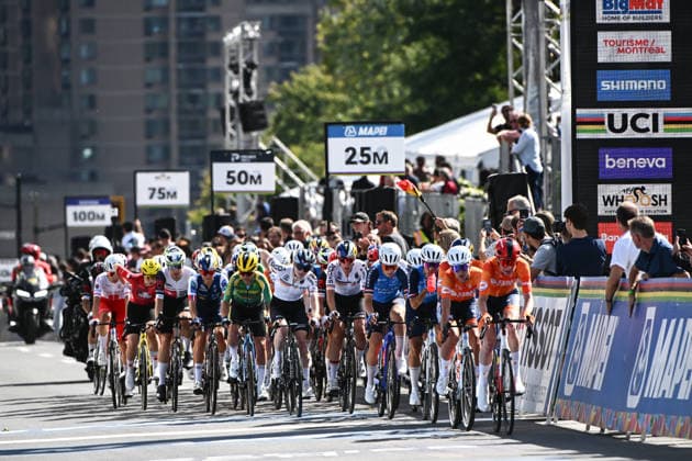 2026 UCI Road World Championships Picture by Simon Wilkinson SWpix.com - 26 09 2026 - Cycling - 2026 UCI Road World Championships - MontrÃ al, Canada - Women Elite Road Race - The Peloton MontrÃ al Avenue du Parc Canada Copyright: x xSWpix.comx(t axPhotographyxHubxLtd)xSimonxWilkinson SWpix.comx SWP-3521-4250