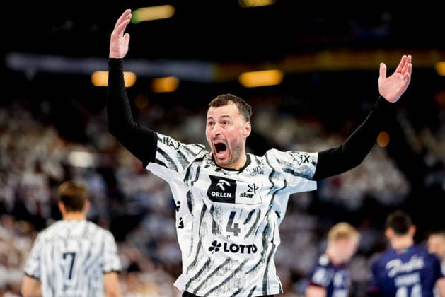 Kiel, September 26, 2026; Handball, 2026–27 Bundesliga 1, THW Kiel vs. SG Flensburg-Handewitt; Domagoj Duvnjak, THW Kiel, 4