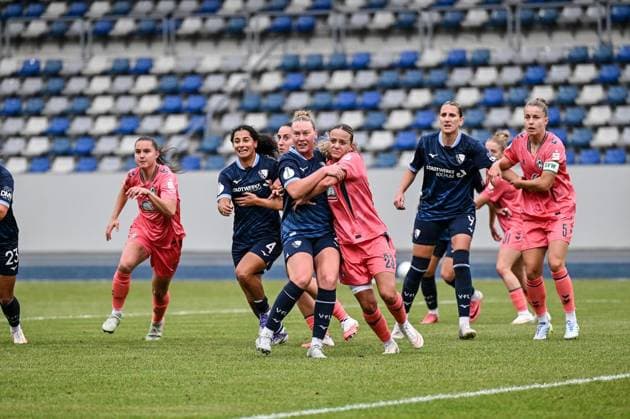 Women s Soccer DFB Cup 1st Round: VfL Bochum vs. SV Werder Bremen ** FOR EDITORIAL USE ONLY ** EDITORIAL USE ONLY ** p VfL Bochum, in blue, will face SV Werder Bremen, in pink, on Saturday, September 26, 2026, in the Women s Soccer DFB Cup main round at Lohrheide Stadium in Bochum, Germany (North Rhine-Westphalia). Copyright VladimirxWegener Copyright: VladimirxWegener doc87rt60f7yg6hln6ucwh ,EDITORIAL USE ONLY Copyright: VladimirxWegener