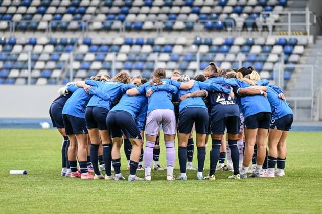 Women s Soccer DFB Cup 1st Round: VfL Bochum vs. SV Werder Bremen ** FOR EDITORIAL USE ONLY ** EDITORIAL USE ONLY ** p VfL Bochum, in blue, will play against SV Werder Bremen, in pink, on Saturday, September 26, 2026, in the Women s Soccer DFB Cup main round at Lohrheide Stadium in Bochum, Germany (North Rhine-Westphalia, Bochum). Copyright VladimirxWegener Copyright: VladimirxWegener doc87rt5zmfkn71f05rdq1o ,EDITORIAL USE ONLY Copyright: VladimirxWegener