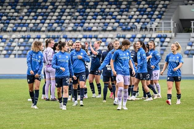 Women s Soccer DFB Cup 1st Round: VfL Bochum vs. SV Werder Bremen ** FOR EDITORIAL USE ONLY ** EDITORIAL USE ONLY ** p VfL Bochum, in blue, will play against SV Werder Bremen, in pink, on Saturday, September 26, 2026, in the Women s Soccer DFB Cup main round at Lohrheide Stadium in Bochum, Germany (North Rhine-Westphalia, Bochum). Copyright VladimirxWegener Copyright: VladimirxWegener doc87rt5zohaea1mjrdxcz9 ,EDITORIAL USE ONLY Copyright: VladimirxWegener