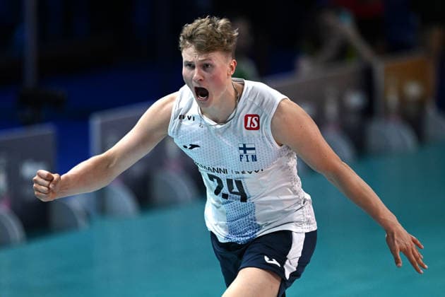 Db Milano 26 09 2026 - Campionato Europeo Pallavolo maschile Finlandia-Slovenia foto Daniele Buffa Image nella foto: Nooa Marttila 