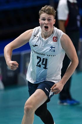 Db Milano 26 09 2026 - Campionato Europeo Pallavolo maschile Finlandia-Slovenia foto Daniele Buffa Image nella foto: Nooa Marttila 