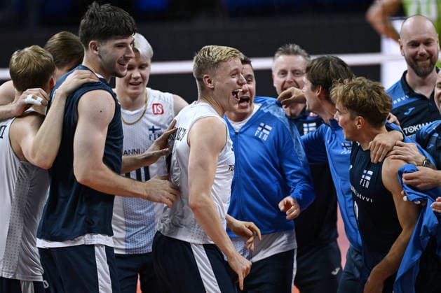 Db Milano 26 09 2026 - Campionato Europeo Pallavolo maschile Finlandia-Slovenia foto Daniele Buffa Image nella foto: Finlandia 