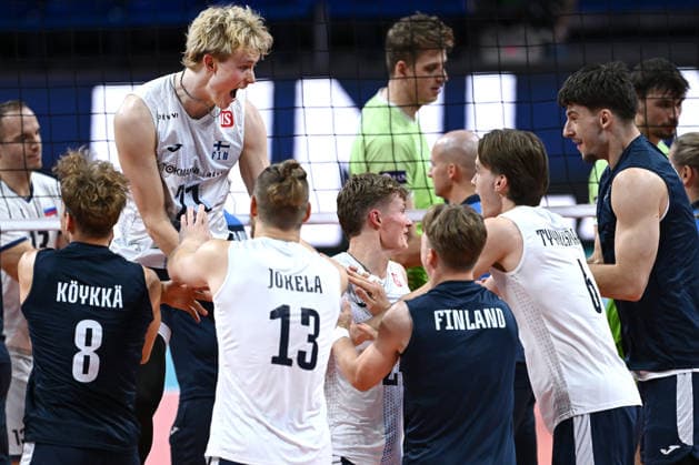 Db Milano 26 09 2026 - Campionato Europeo Pallavolo maschile Finlandia-Slovenia foto Daniele Buffa Image nella foto: Finlandia 