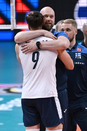 Db Milano 26 09 2026 - Campionato Europeo Pallavolo maschile Finlandia-Slovenia foto Daniele Buffa Image nella foto: Olli Kunnari-Santeri Valimaa 