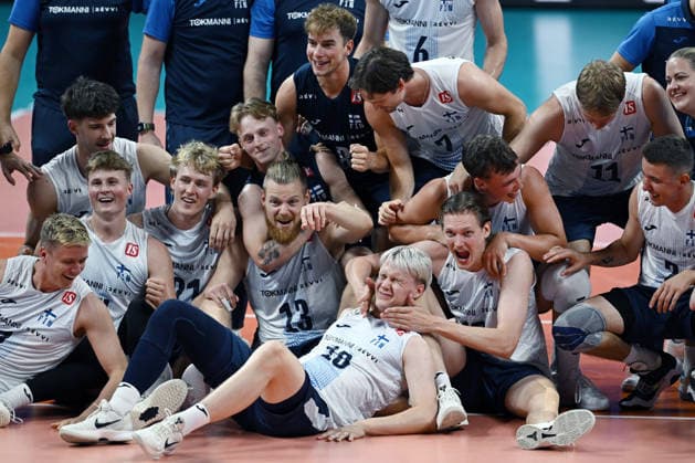 Db Milano 26 09 2026 - Campionato Europeo Pallavolo maschile Finlandia-Slovenia foto Daniele Buffa Image nella foto: Finlandia 