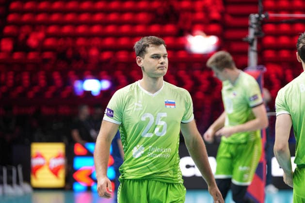 IPA89002470 - Klemen Sen (SLO) during Eurovolley 2026—Bronze Medal Match—Finland vs. Slovenia, CEV Eurovolley Men s match in Assago (MI), Italy, September 26, 2026  Copyright: xSilvanoxMarcoxCesario IPAxSportx xx IPA89002470