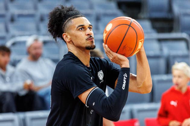 Jonathan Baehre, BMA365 Bamberg Baskets, 01, single image, single photo, portrait, warm-up, before the game, BMA365 Bamberg Baskets vs. MHP RIESEN Ludwigsburg, basketball, easyCredit BBL, Matchday 3, September 26, 2026, BMA365 Bamberg Baskets vs. MHP RIESEN Ludwigsburg, basketball, easyCredit BBL, Matchday 3, September 26, 2026, Bamberg Copyright: xEibner-Pressefoto G.xSantemizx EP_EER