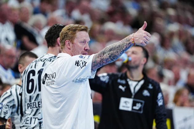 Borge Lund, THW Kiel, Coach (GER), THW Kiel vs. SG Flensburg Handewitt, Handball, 1st Bundesliga, Matchday 6, 2026–2027 Season, September 26, 2026 GER, THW Kiel vs. SG Flensburg Handewitt, Handball, 1st Bundesliga, Matchday 6, 2026–2027 season, September 26, 2026 Kiel Copyright: xEibner-Pressefoto MarcelxvonxFehrnx EP_MFN