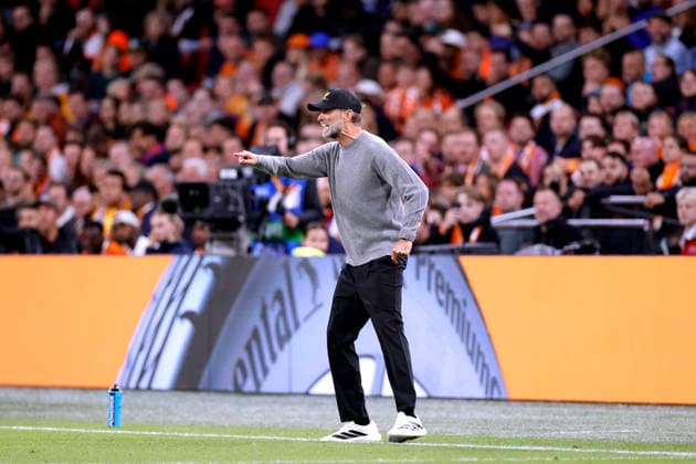 KLOPP Juergen, Head Coach of Team Germany, UEFA Nations League 2026–2027, Netherlands vs. Germany 1–1 on September 24, 2026, in Amsterdam. DFL regulations prohibit any use of photographs as image sequences and or quasi-video. Copyright: xLacixPerenyix