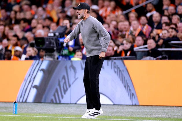 KLOPP Juergen, Head Coach of Team Germany, UEFA Nations League 2026–2027, Netherlands vs. Germany 1–1 on September 24, 2026, in Amsterdam. DFL regulations prohibit any use of photographs as image sequences and or quasi-video. Copyright: xLacixPerenyix