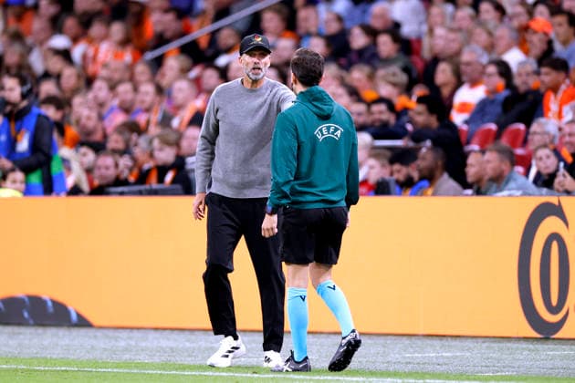 KLOPP Juergen, Head Coach of Team Germany, UEFA Nations League 2026–2027, Netherlands vs. Germany 1–1 on September 24, 2026, in Amsterdam. DFL regulations prohibit any use of photographs as image sequences and or quasi-video. Copyright: xLacixPerenyix