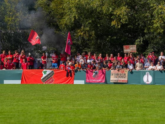 SV Eutingen Fans, SV Eutingen vs. FC Carl Zeiss Jena, Soccer, Women s DFB Cup, 2026–2027, September 26, 2026, SV Eutingen vs. FC Carl Zeiss Jena, soccer, Women s DFB Cup, 2026–2027, September 26, 2026, Eutingen im Gäu Copyright: xEibner-Pressefoto DanielexLaxRocx EP_DLO