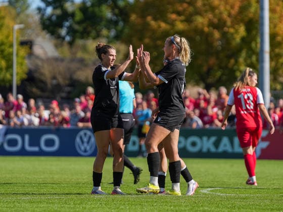 Goal for the 1-0 lead by Anna Olmala, FC Carl Zeiss Jena, 09, SV Eutingen vs. FC Carl Zeiss Jena, Soccer, Women s DFB Cup, 2026–2027, September 26, 2026, SV Eutingen vs. FC Carl Zeiss Jena, Soccer, Women s DFB Cup, 2026–2027, September 26, 2026, Eutingen im Gäu Copyright: xEibner-Pressefoto DanielexLaxRocx EP_DLO