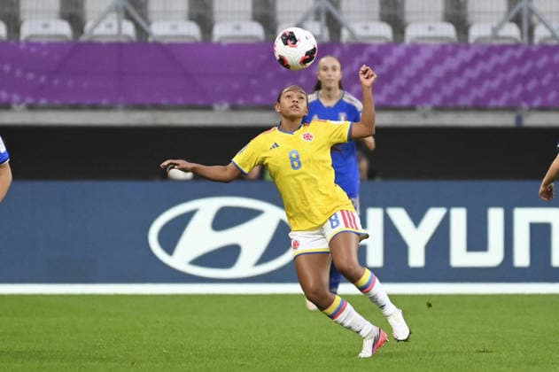 SOCCER - FIFA World Cup, WM, Weltmeisterschaft, Fussball - U-20 Women s - Italy vs. Colombia Photo by IPA ABACAPRESS.COM89001754 - Mariana Mosquera (COL) during the FIFA U-20 Women s World Cup third-place match between Italy and Colombia in Lodz, Poland, on September 26, 2026 Lodz Poland  Copyright: xIPAxSport ABACAx