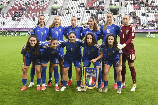 SOCCER - FIFA World Cup, WM, Weltmeisterschaft, Fussball - U-20 Women s - Italy vs. Colombia Photo by IPA ABACAPRESS.COM89001743 - The Italian team during the third-place match of the FIFA U-20 Women s World Cup between Italy and Colombia, held in Lodz, Poland, on September 26, 2026 Lodz Poland  Copyright: xIPAxSport ABACAx