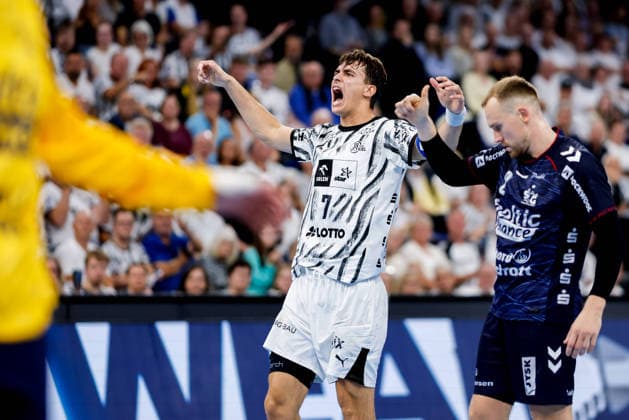 Kiel, September 26, 2026; Handball, 2026–27 Bundesliga 1, THW Kiel vs. SG Flensburg-Handewitt; Julian Köster, THW Kiel, 7