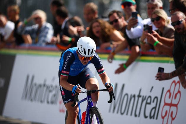2026 UCI Road World Championships Picture by Vaughn Ridley SWpix.com - 26 09 2026 - Cycling - 2026 UCI Road World Championships - MontrÃ al, Canada - Women Elite Road Race - Elisa Longo Borghini (Italy) Copyright: x xSWpix.comx(t axPhotographyxHubxLtd)xVaughnxRidley SWpix.comx SWP-3521-4395