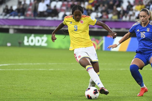 IPA89003332 - Valerin Loboa (COL) during the third-place match of the FIFA U-20 Women s World Cup between Italy and Colombia, held in Lodz, Poland, on September 26, 2026  Copyright: xMichalxDubiel IPAxSportx xx IPA89003332